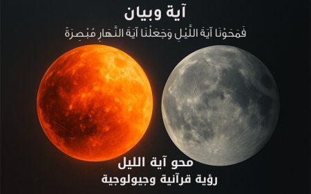 آية وبيان: محو آية الليل – رؤية قرآنية وجيولوجية
